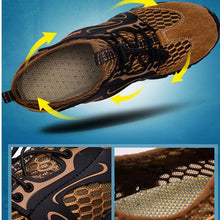Load image into Gallery viewer, Men Sport Mesh Hiking Shoes Wearproof Rubber Upstream Quick-Dry Breathable Water Sports Shoes Athletic Hiking Water Shoes Mens Womens Barefoot Swim Walking Shoes