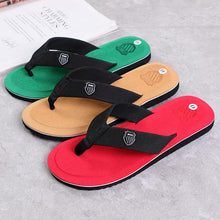 Load image into Gallery viewer, Men Summer Flip Flops Beach Sandals Anti-slip Casual Flat Shoes High Quality Slippers Flip Flops For Women Yoga Mat Comfortable Beach Thong Sandals With Arch Support