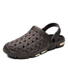 Load image into Gallery viewer, Men Summer Hole Shoes Rubber Plastic Unisex Garden Shoes Beach Flat Men Sandals Outdoor Indoor Slippers Lightweight Sandals Garden Clogs Hiking Shoes Water Beach Shoes