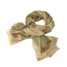 Load image into Gallery viewer, Men Tactical Military Keffiyeh Net Mesh Neck Scarf Shemagh Head Wrap Face Scarf Bandana Outfit Headband Black Motorcycle Balaclava Winter Sport Fishing Fleece Neck Warmer Windproof Dustproof Face Mask Scarf Men Hunting Skis Hiking