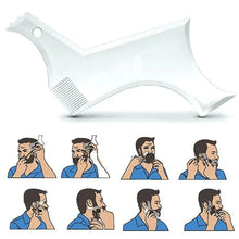 Load image into Gallery viewer, Men Transparent Modern Beard Shaping Tool Lightweight And Flexible Fits All-In-One Styling Beard Comb