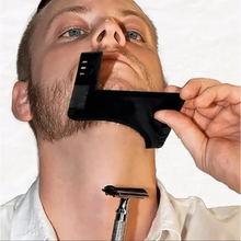 Load image into Gallery viewer, Men Transparent Modern Beard Shaping Tool Lightweight And Flexible Fits All-In-One Styling Beard Comb