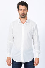 Load image into Gallery viewer, Men’s Modern Fit Stretch Dress Shirt - White