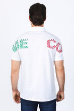 Load image into Gallery viewer, Mens Modern Fit Stretch MEXICO Embroidery Polo