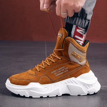 Load image into Gallery viewer, Men Winter Autumn Warm Modern High Tops Shoes Rubber Sole Running Sport Shoes High Quality Mesh Walking Jogging Non Slip Athletic Mens Sneakers