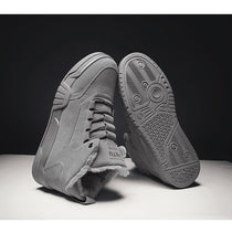 Load image into Gallery viewer, Men Winter Comfortable Shoes Warm Fur Snow Boots Ankle Winter Boots For Men Plush Sneakers High-Top Outdoor Snow Boots Water Resistant Shoes Anti-Slip Fully Fur Lined Casual Lightweight Shoes