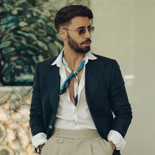 Load image into Gallery viewer, San Siro - Silk Neckerchief - Blue