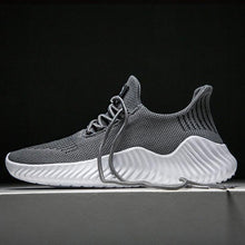 Load image into Gallery viewer, Mens Breathable White Trendy Sneakers Casual Design Light Walking Running Trainers Casual Breathable Mesh Men Running Shoes Walking Sneakers