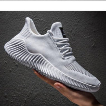 Load image into Gallery viewer, Mens Breathable White Trendy Sneakers Casual Design Light Walking Running Trainers Casual Breathable Mesh Men Running Shoes Walking Sneakers