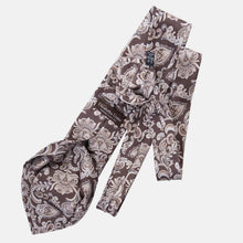 Load image into Gallery viewer, Novara - Printed Silk Tie - Brown