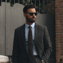 Load image into Gallery viewer, Mattei - Silk Grenadine Tie - Brown