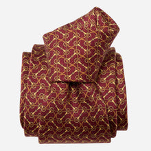 Load image into Gallery viewer, Palio - Printed Silk Tie - Burgundy