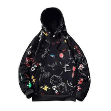 Load image into Gallery viewer, Mens Casual Hoodie Sweatshirt Vintage Yellow Painted Style Hip Hop Creativity Streetwear Men Hooded Sweatshirt Streetwear Loose Hoodies Letter Printing Hoody
