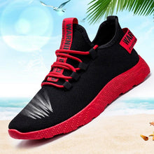 Load image into Gallery viewer, Mens Casual Shoes Sneakers Mens Breathable No-slip Air Mesh Lace Up Wear-Resistant Slip On Shoes Men's Tennis Walking Casual Shoes Black Sport Gym Breathable Sneakers