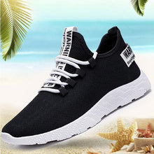 Load image into Gallery viewer, Mens Casual Shoes Sneakers Mens Breathable No-slip Air Mesh Lace Up Wear-Resistant Slip On Shoes Men's Tennis Walking Casual Shoes Black Sport Gym Breathable Sneakers