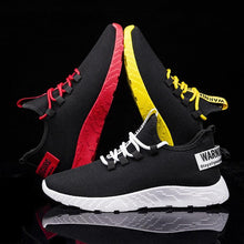 Load image into Gallery viewer, Mens Casual Shoes Sneakers Mens Breathable No-slip Air Mesh Lace Up Wear-Resistant Slip On Shoes Men's Tennis Walking Casual Shoes Black Sport Gym Breathable Sneakers