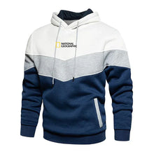 Load image into Gallery viewer, Men's Casual Sports Panel Hooded Pullover Sweatshirt