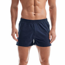 Load image into Gallery viewer, Mens Cotton Sleep Bottoms Lounge Home Pajama Shorts Elastic Waist Breathable Solid Underwear Boxers Man Jogger Yoga Sport Shorts Bodybuilding Workout Shorts Lightweight Running Lounge Cotton Sleep Bottoms