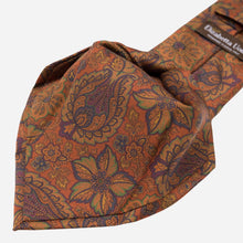 Load image into Gallery viewer, Trevi - Printed Madder Silk Tie - Ginger