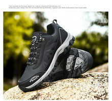 Load image into Gallery viewer, Mens Hiking Boots Non-slip Shoes Walking Climbing Hiking Mountain Ankle High Waterproof Hiking Boots Outdoor Lightweight Shoes Sport Boots Hunting Outdoor Waterproof Mens Shoes