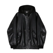 Load image into Gallery viewer, Men's Hooded Leather Jackets