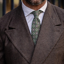 Load image into Gallery viewer, La Vigna - Printed Wool & Silk Tie - Green