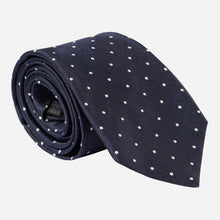 Load image into Gallery viewer, Pisa - Silk Jacquard Tie - Navy
