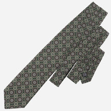 Load image into Gallery viewer, La Vigna - Printed Wool & Silk Tie - Green