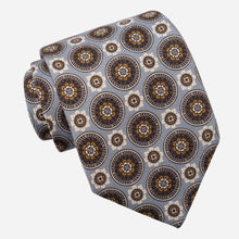 Load image into Gallery viewer, La Vigna - Printed Wool & Silk Tie - Grey