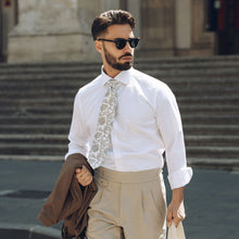Load image into Gallery viewer, Novara - Printed Silk Tie - Ivory