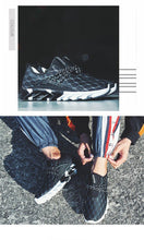 Load image into Gallery viewer, Mens Lightweight Breathable White Sneakers Casual Spring New Fashion Comfortable Walking Slip-On Sneakers Breathable Fashion Athletic Gym Casual Tennis Sneakers Modern Design Shoes