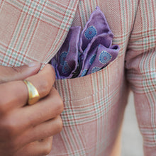 Load image into Gallery viewer, Assisi - Double Sided Silk Pocket Square - Lavender
