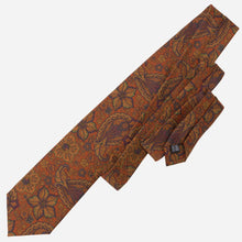Load image into Gallery viewer, Trevi - Printed Madder Silk Tie - Ginger