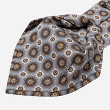 Load image into Gallery viewer, La Vigna - Printed Wool & Silk Tie - Grey