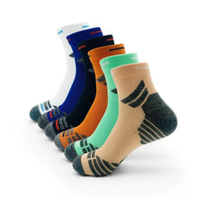 Load image into Gallery viewer, Men's Padded Ankle Socks - 6 Pairs of Performance Sports Running Socks for All-Day Comfort