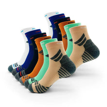 Load image into Gallery viewer, Men's Padded Ankle Socks - 6 Pairs of Performance Sports Running Socks for All-Day Comfort