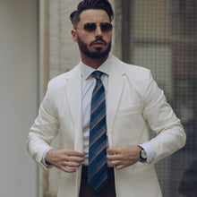 Load image into Gallery viewer, Corso - Silk Jacquard Tie - Petrol Blue