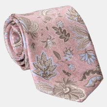 Load image into Gallery viewer, Medici - Printed Silk Tie - Pink