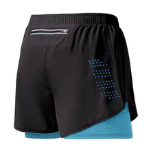 Load image into Gallery viewer, Men's Running Shorts Quick-drying Fitness Black Double Layer Shorts Men New Sport Workout Training Bodybuilding Short Pants