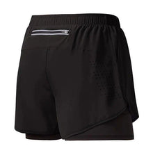 Load image into Gallery viewer, Men's Running Shorts Quick-drying Fitness Black Double Layer Shorts Men New Sport Workout Training Bodybuilding Short Pants
