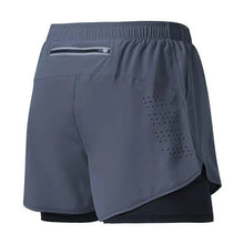 Load image into Gallery viewer, Men's Running Shorts Quick-drying Fitness Black Double Layer Shorts Men New Sport Workout Training Bodybuilding Short Pants