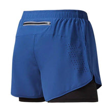 Load image into Gallery viewer, Men's Running Shorts Quick-drying Fitness Black Double Layer Shorts Men New Sport Workout Training Bodybuilding Short Pants
