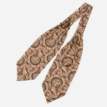 Load image into Gallery viewer, Bugatti - Silk Ascot Cravat Tie - Walnut