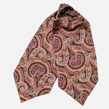Load image into Gallery viewer, Bugatti - Silk Ascot Cravat Tie - Mahogany