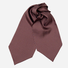 Load image into Gallery viewer, Navona - Silk Ascot Cravat Tie - Chocolate