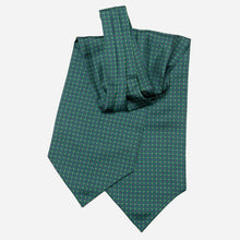 Load image into Gallery viewer, Navona - Silk Ascot Cravat Tie - Green