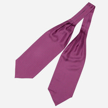 Load image into Gallery viewer, Navona - Silk Ascot Cravat Tie - Magenta