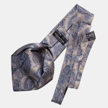 Load image into Gallery viewer, Cortina - Silk Jacquard Tie - Warm Pewter