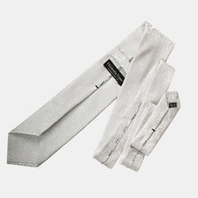 Load image into Gallery viewer, Soave - Silk Jacquard Tie - Silver Pearl