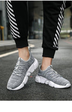 Load image into Gallery viewer, Mens Sport Sneakers Casual Fashion New Light Breathable Red Mesh High Quality Comfortable Running Shoes Men Casual Breathable Walking Sport Athletic Sneakers Gym Tennis Slip On Lightweight Mens Sneakers